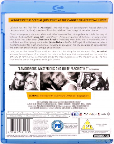 Leclisse (Zaćmienie) [Blu-Ray]