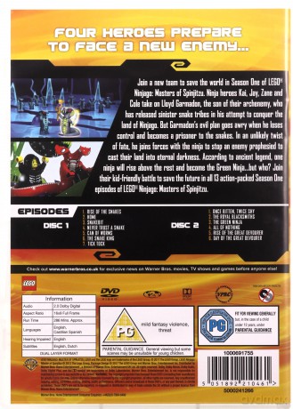LEGO Ninjago Season 1 (Ninjago: Mistrzowie Spinjitzu) [DVD]