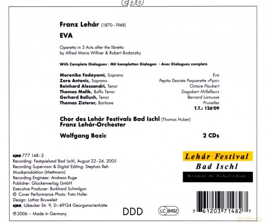 Franzlehar Orbozic: Lehareva [2CD]