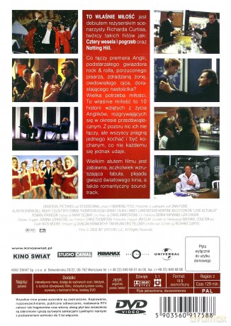 Love Actually soundtrack (To Właśnie Miłość) Pakiet [DVD]+[CD]