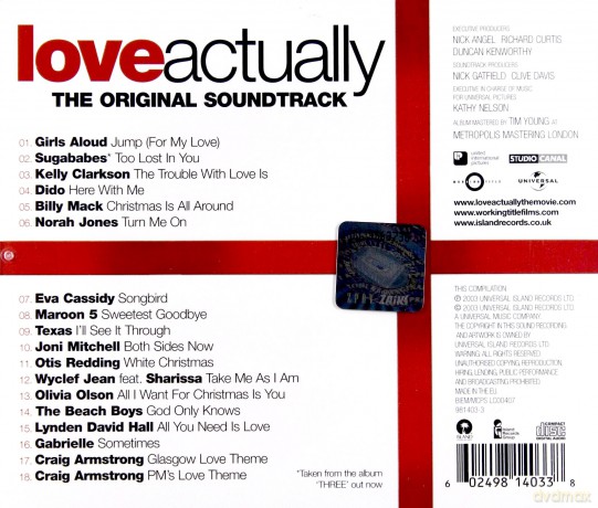 Love Actually soundtrack (To Właśnie Miłość) Pakiet [DVD]+[CD]