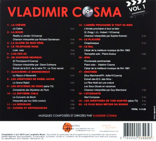 Les Incontournables soundtrack (Vladimir Cosma) [CD]