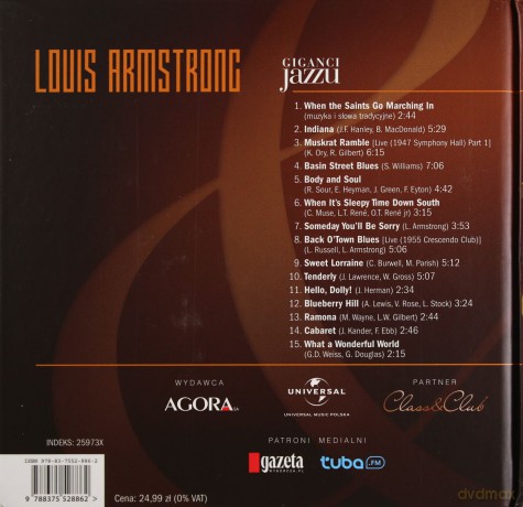 Giganci Jazzu 07: Louis Armstrong [książka]+[CD]