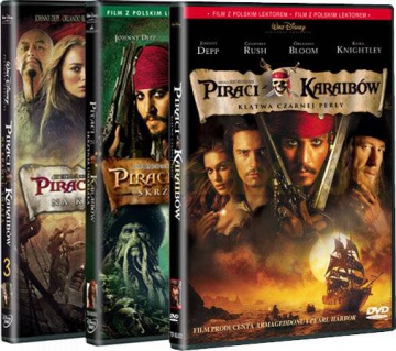 Piraci z Karaibów Trylogia Pakiet [3DVD]