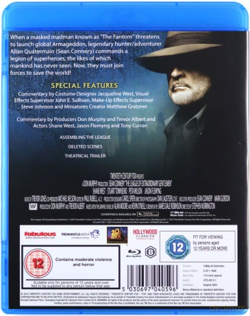 The League Of Extraordinary Gentlemen (Liga niezwykłych dżentelmenów) [Blu-Ray]
