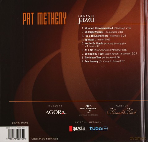 Giganci Jazzu 16: Pat Metheny (digibook) [CD]