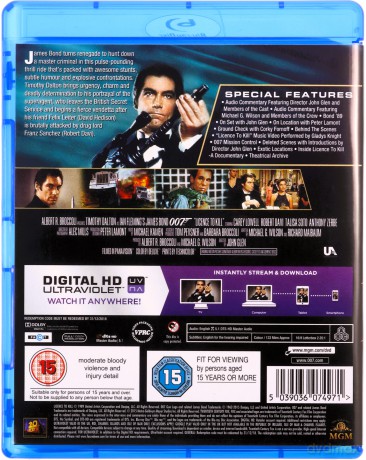 007 James Bond Licence To Kill (Licencja na zabijanie) [Blu-Ray]