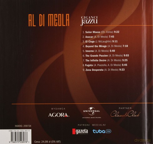 Giganci Jazzu 18: Ali Di Meola [książka]+[CD]