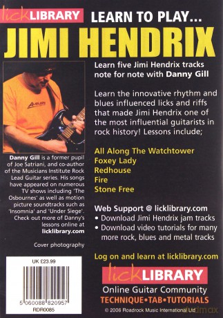 Lick Library Learn To Play Jimi Hendrix [DVD]