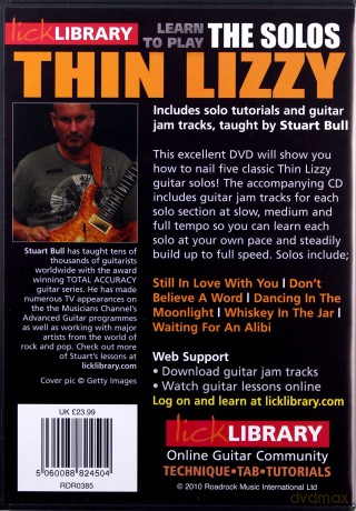 Lick Library: Learn To Play Thin Lizzy - The Solos [DVD]