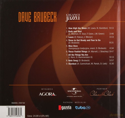 Giganci Jazzu 19: Dave Brubeck (digibook) [CD]
