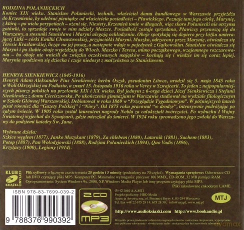 Rodzina Połanieckich - Henryk Sienkiewicz [AUDIOBOOK] [2CD]