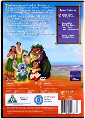 Lilo Stitch 2 (Lilo i Stich 2: Mały feler Sticha) [DVD]