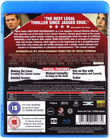Lincoln Lawyer (Prawnik z Lincolna) [Blu-Ray]