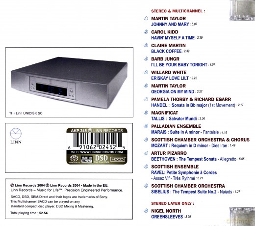 Linn Selektions Surround Sound Sampler [CD]
