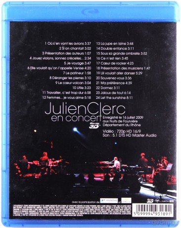 Julien Clerc: En Concert [Blu-Ray 3D]