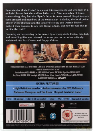 Little Girl Who Lives Down The Lane (Mała dziewczynka, która mieszka na końcu drogi) [DVD]