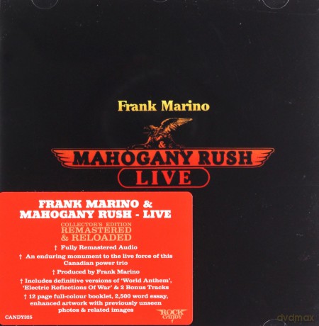 Frank Marino Mahogany Rush: Live [CD]
