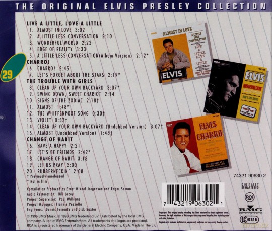 Elvis Presley: Live A Little / Love A Little - Charro! - [CD]