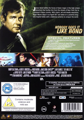 007 James Bond Live And Let Die (Żyj i pozwól umrzeć) [DVD]