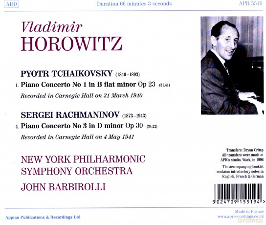 Vladimir Horowitz: Live At Carnegie Hall [CD]