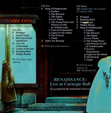 Renaissance: Live At Carnegie Hall (Remastered & Expanded) (Import) [3CD]