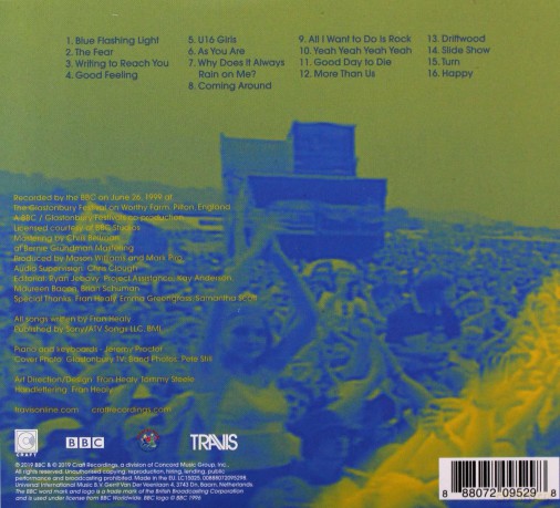 Travis: Live At Glastonbury 1999 [CD]