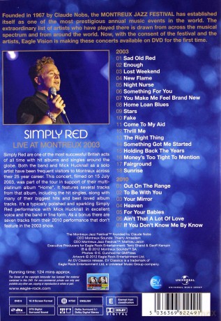 Simply Red: Live At Montreux 2003 [2DVD]
