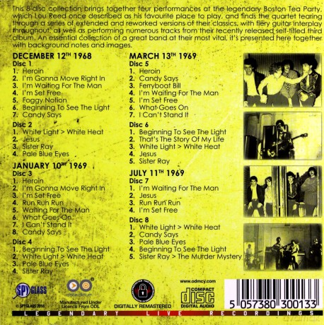 Velvet Underground: Live At The Boston Tea Part 68 & 69 [8CD]