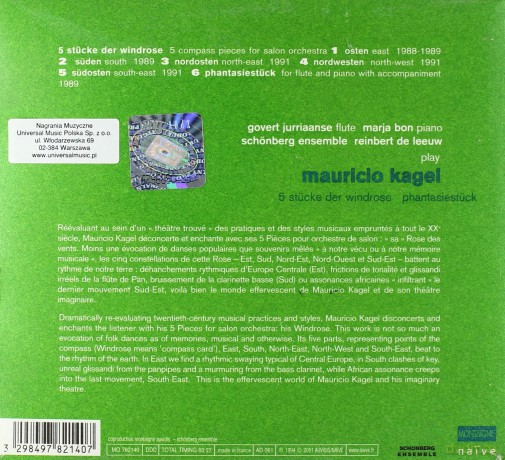 De Leeuw: Kagel (ecopack) [CD]