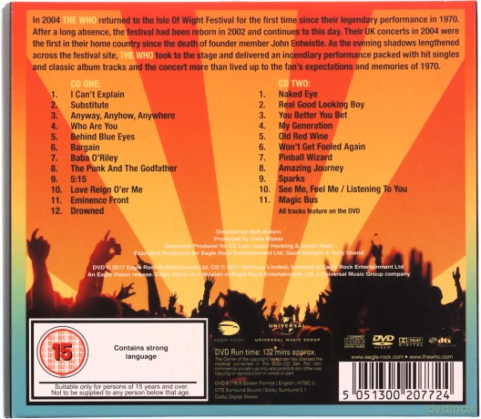 Who: Live At The Isle Of Wight Festival 2004 [2CD+DVD]