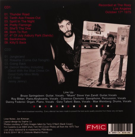 Bruce Springsteen: Live At The Roxy [2CD]