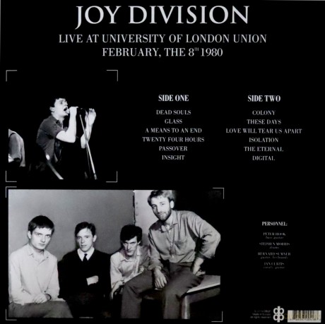 Joy Division: Live At University Of London Union. February The 8Th 1980 [Winyl]