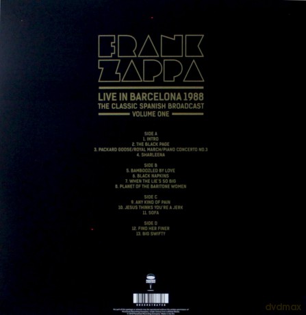 Frank Zappa: Live In Barcelona 1988 Vol.1 [2xWinyl]