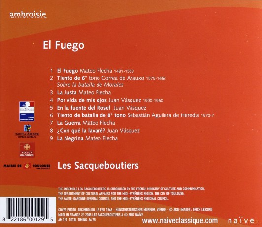 Les Sacqueboutiers: El Fuego [CD]