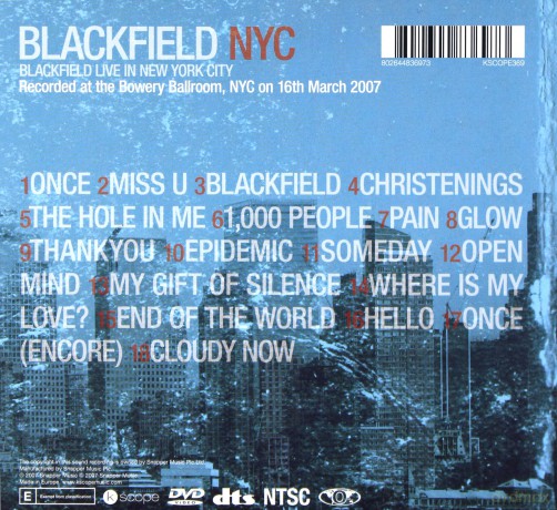 Blackfield: Live In Nyc [2CD]