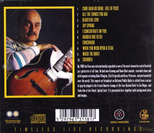 Joe Pass: Live In Vegas [CD]