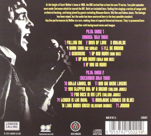 Scott Walker: Live On Air 1968 [CD]