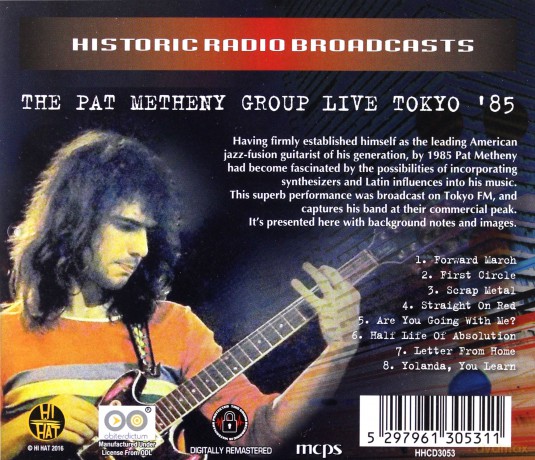 Pat Metheny Group: Live Tokyo 85 [CD]