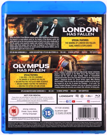 London Has Fallen/Olympus Has Fallen (Londyn w ogniu / Olimp w ogniu) [2xBlu-Ray]