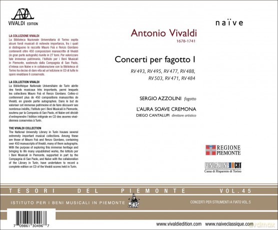 Vivaldi: Concerti Per Fagotto I [CD]