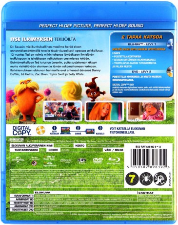 Lorax Scandanavian (Lorax) [2xBlu-Ray]