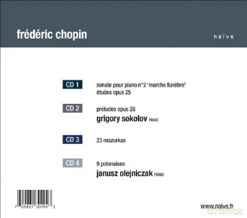 Sokolov: Chopin / Preludes, Sonata, Etudes, Mazur [4CD]