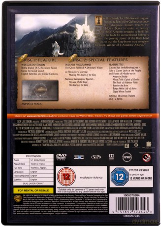 Lord Of The Rings The Return Of (Władca pierścieni: Powrót króla) [2DVD]
