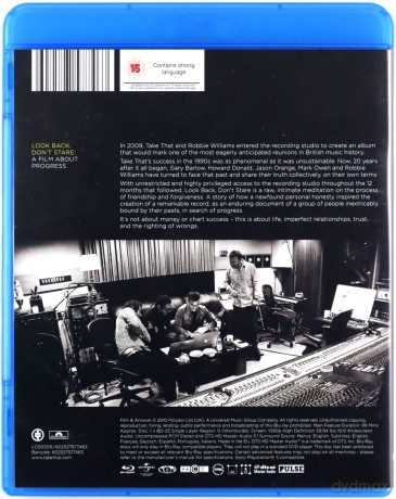 Take That: Look Back, Don't Stare. A Film About Progress [Blu-Ray]