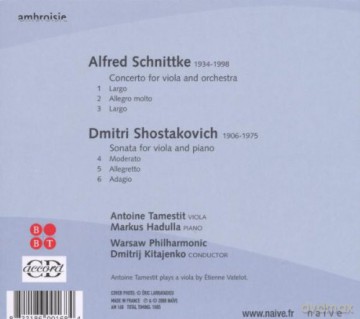 Tamestit, Hadula, Kitajenko, Warsaw Phil: Schnittke, Shostakovich [CD]