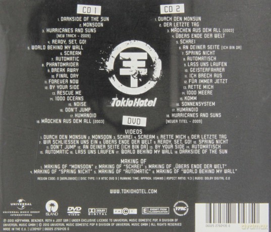 Tokio Hotel: Best Of Deluxe (Pl) [2CD]+[DVD]