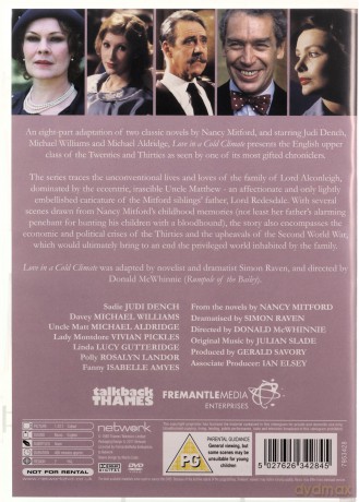 Love In A Cold Climate The Complete Series (Miłość w zimnym klimacie) [2DVD]