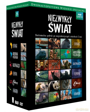 Niezwykły świat: Afryka / Ameryka Południowa / Australazja / Chiny / Europa / Karaiby (BBC) BOX [12DVD]