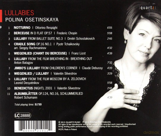 Polina Osetinskaya: Lullabies Polina Osetinskaya [CD]